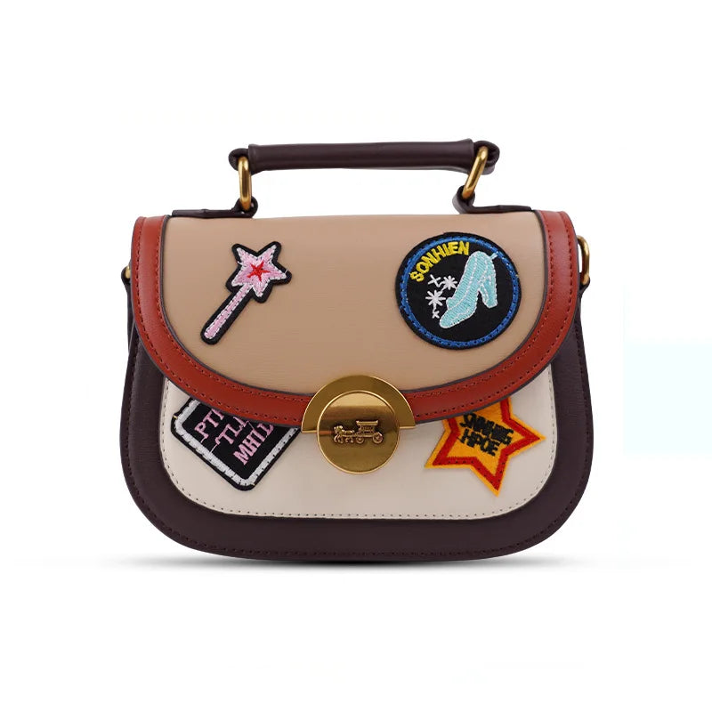 Monogram Patchwork Satchel, Vintage Top-Handle Bag - product photo 4