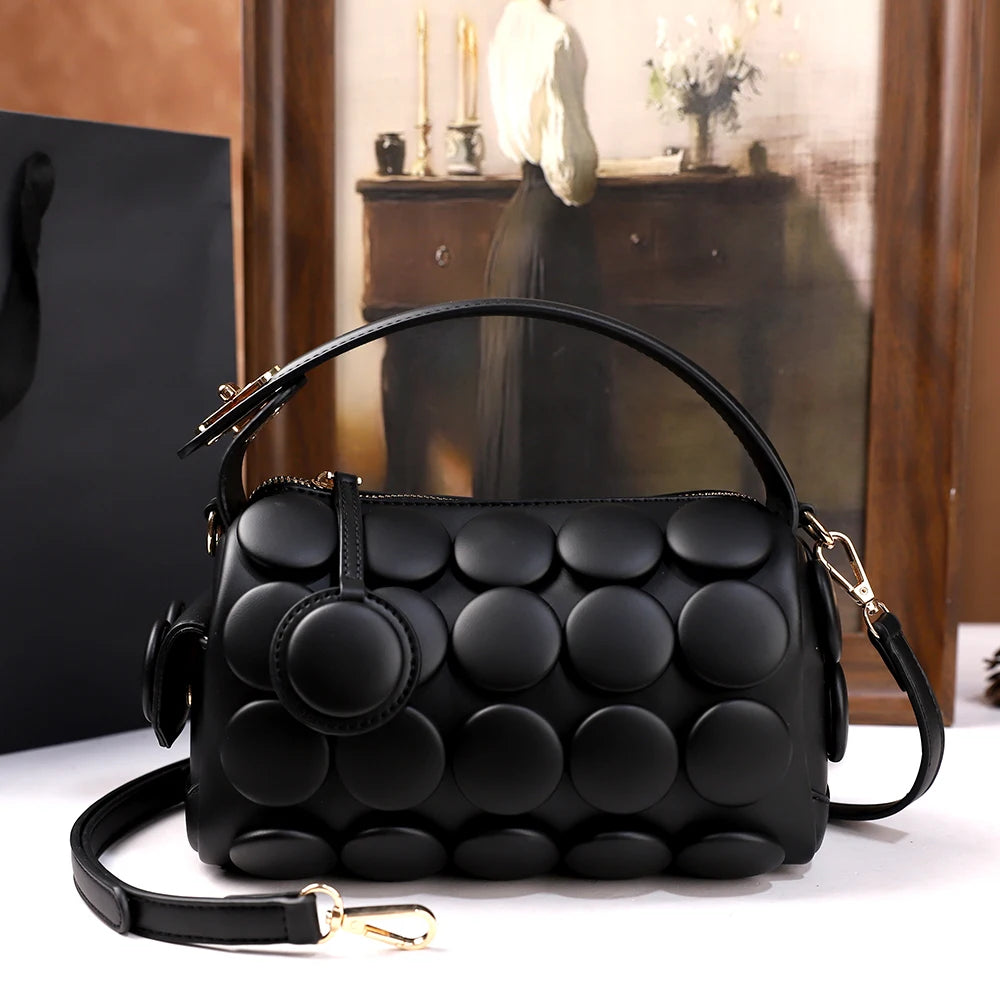 Dot-Pattern Pillow Crossbody Bag, Versatile PU Bag - product photo 3