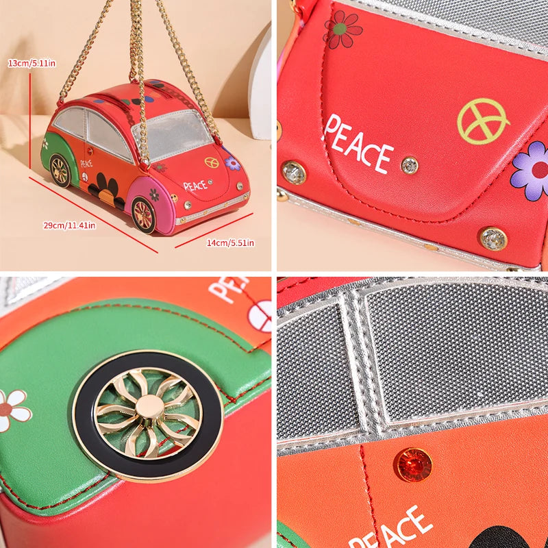 Car-Shaped Purse, Novelty Party Clutch - product photo 6