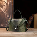 Alligator-Pattern Pillow Tote, Retro PU Shoulder Bag - product photo 1