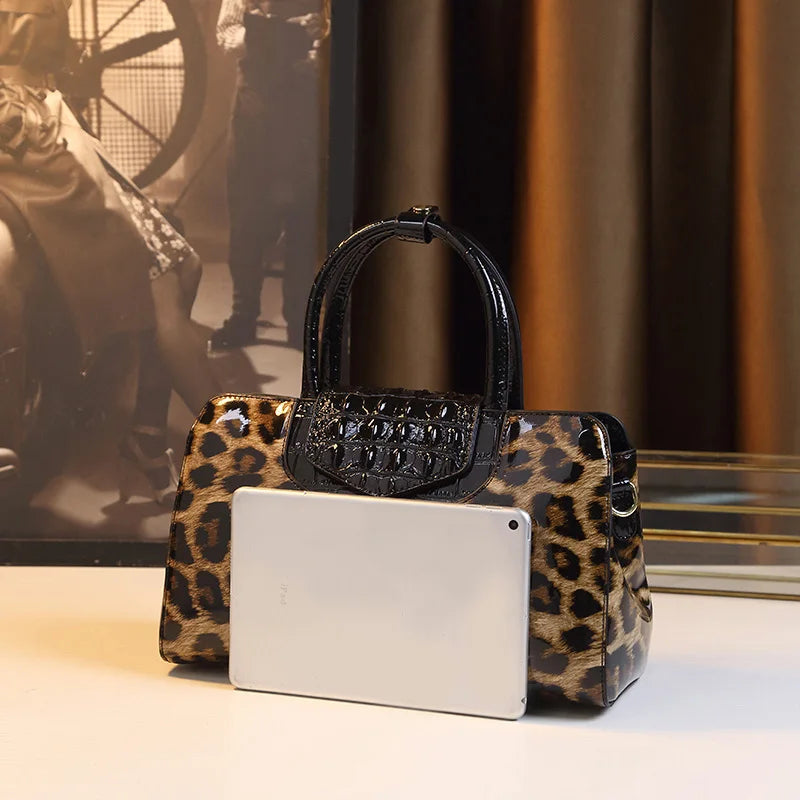 Leopard-Pattern Pillow Bag, Animal-Print Shoulder Bag - product photo 6