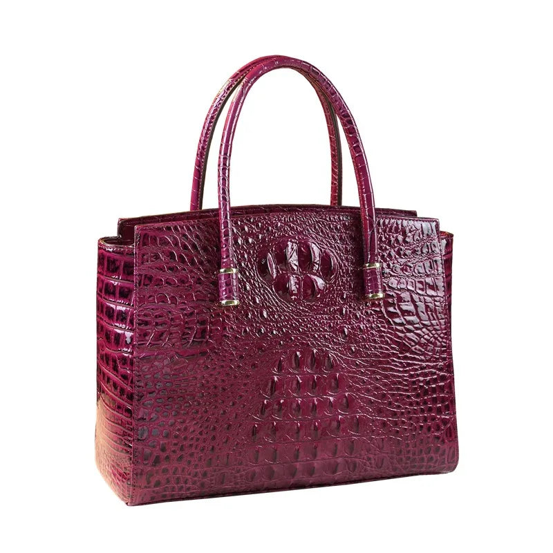 Croc-Pattern Business Shoulder Bag, Large Crossbody - product photo 2