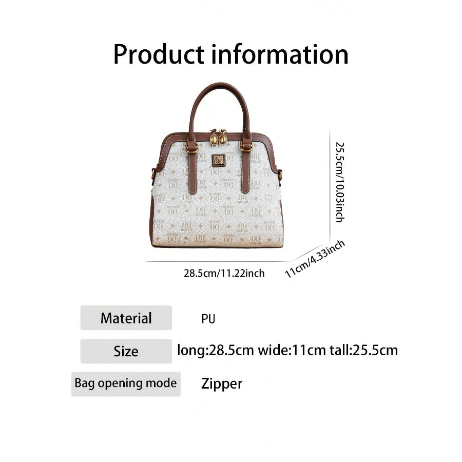 Retro Pillow Boston Bag, Daily Travel Shoulder Tote - product photo 2