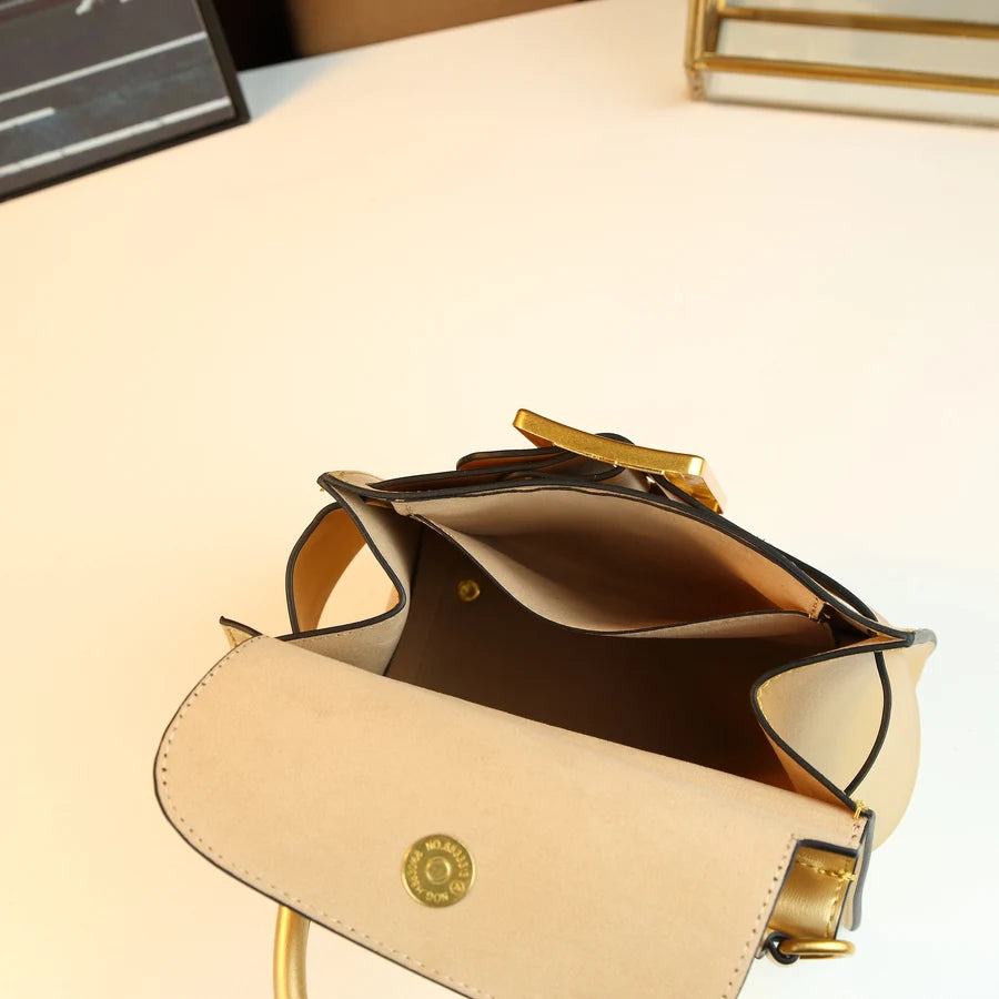 Korean-Style Square Bag with Belt Buckle - product photo 4
