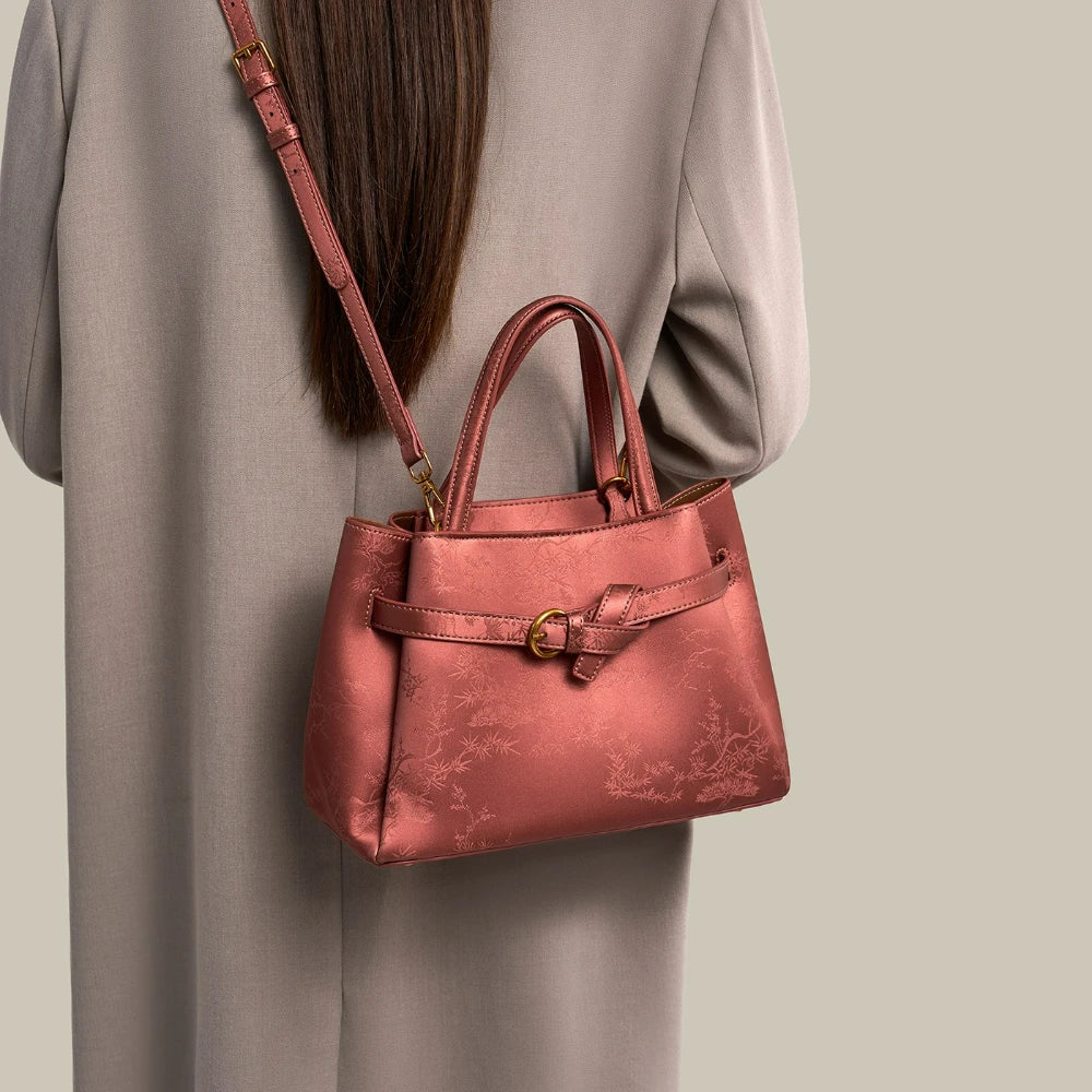 Red Embroidered Wedding Bag, Bridal Shoulder Bag - product photo 4