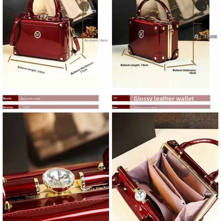 Small PU Crossbody Bag, Niche Box Handbag - product photo 4