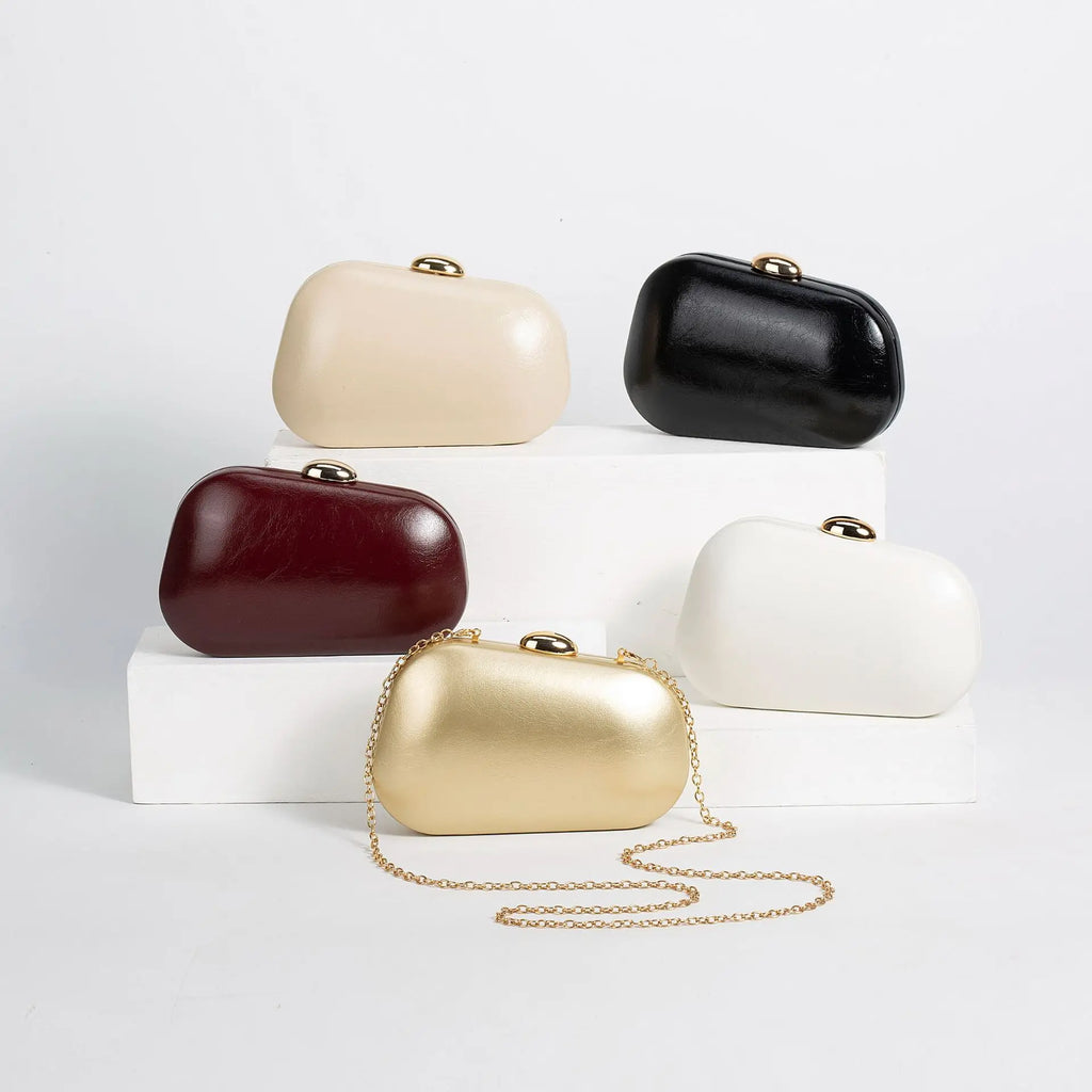 Square Chain Shoulder Bag with Magnetic Clasp - product photo 1