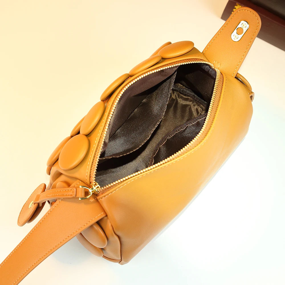 3D Dot Square Bag, Niche PU Commuter Crossbody - product photo 4