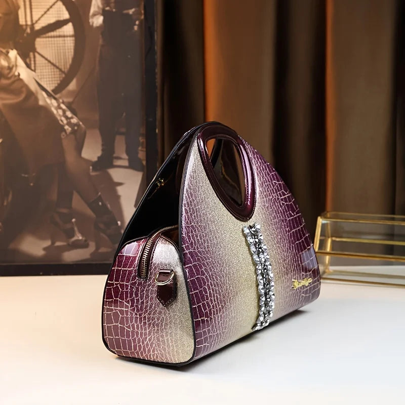 Gradient Rhinestone Pillow Bag, Sparkly Crossbody - product photo 4