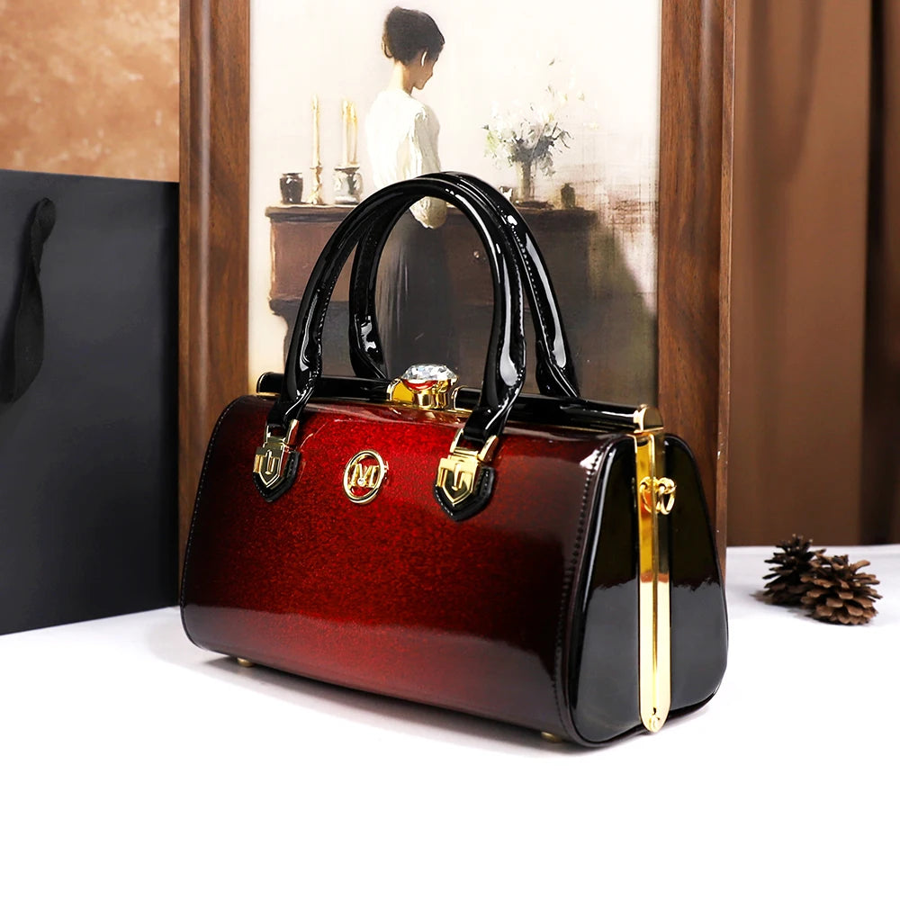 Rhinestone Pillow Bag, Retro PU Shoulder Bag - product photo 4