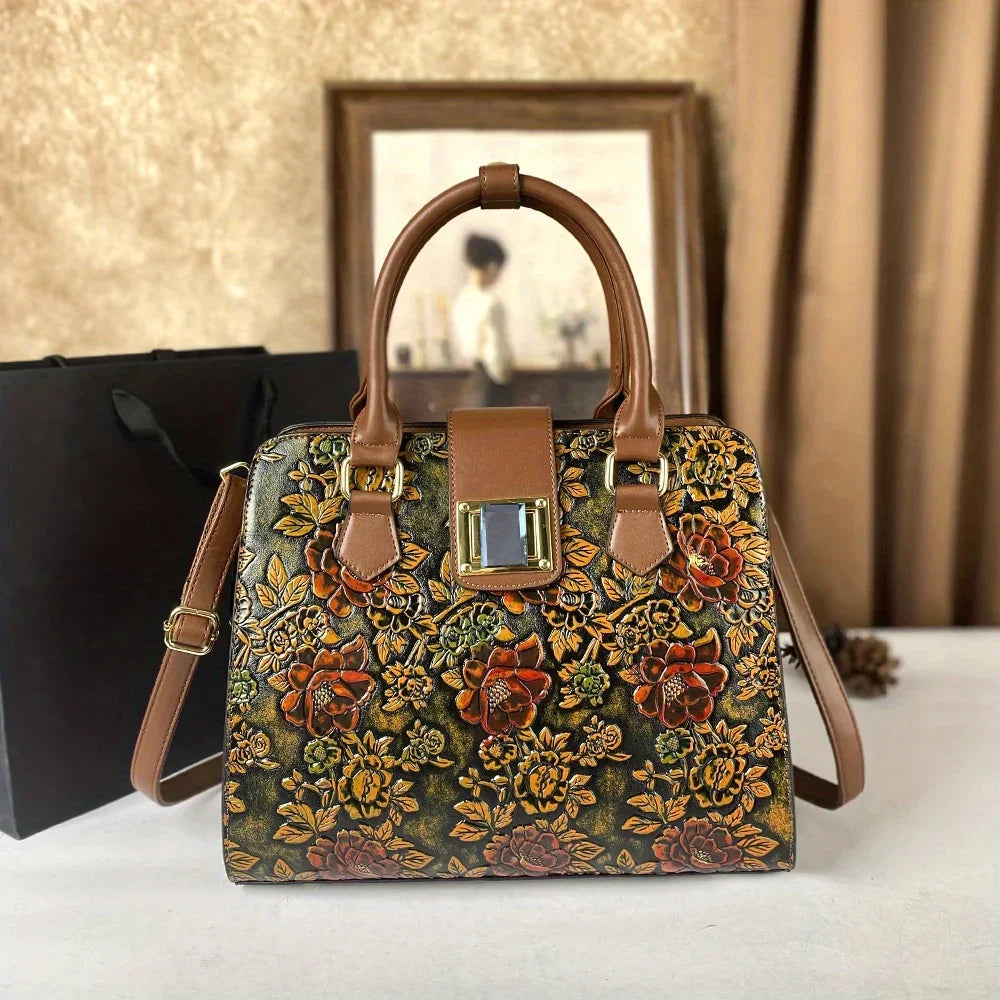 Retro PU Crossbody Bag, Large-Capacity Shoulder Bag - product photo 1