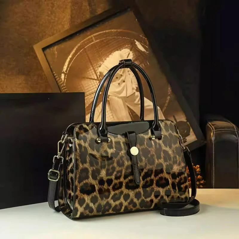 Leopard-Print Tote Bag, Large-Capacity Shoulder Bag - product photo 3