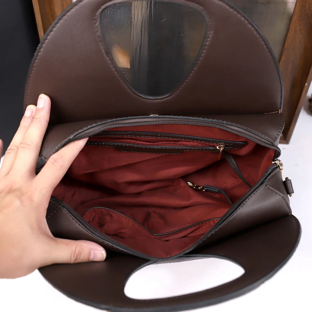Croc-Pattern Crossbody Bag with Magnetic Closure - product photo 5