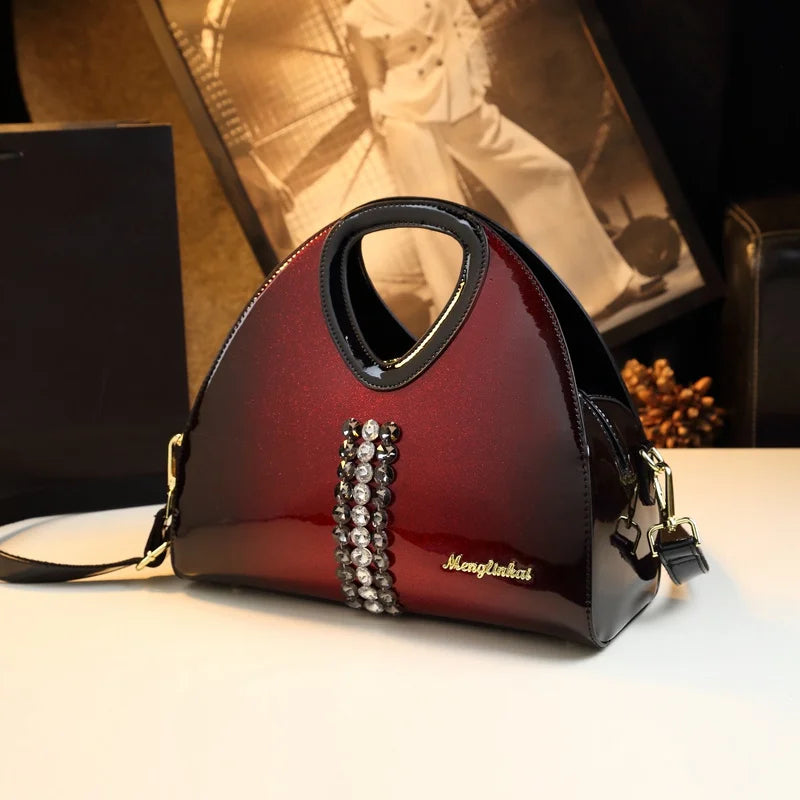 Gradient Clutch with Two Straps, Vintage Shoulder Bag - product photo 2