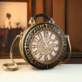 Clock-Print Crossbody Bag, Vintage Cartoon Shoulder Bag - product photo 1