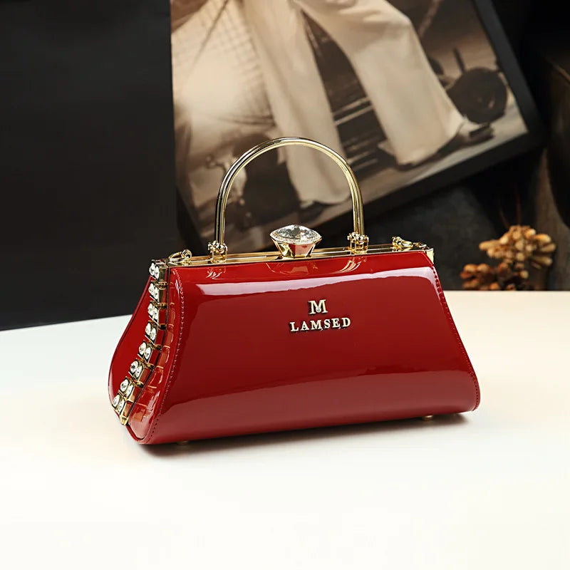 Sequin Pillow Shoulder Bag, Classic PU Handbag - product photo 1