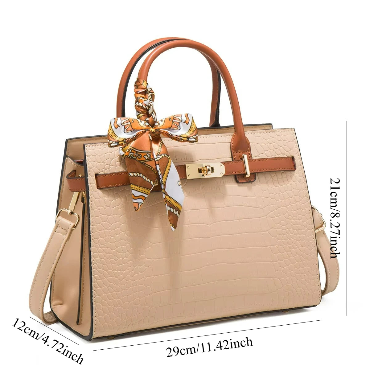 Vintage PU Handbag, Large-Capacity Shoulder Bag - product photo 4