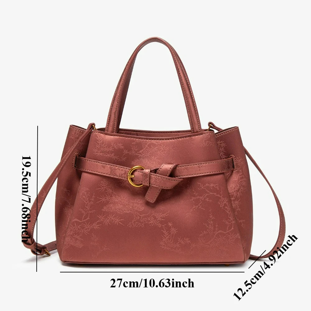 Red Embroidered Wedding Bag, Bridal Shoulder Bag - product photo 5