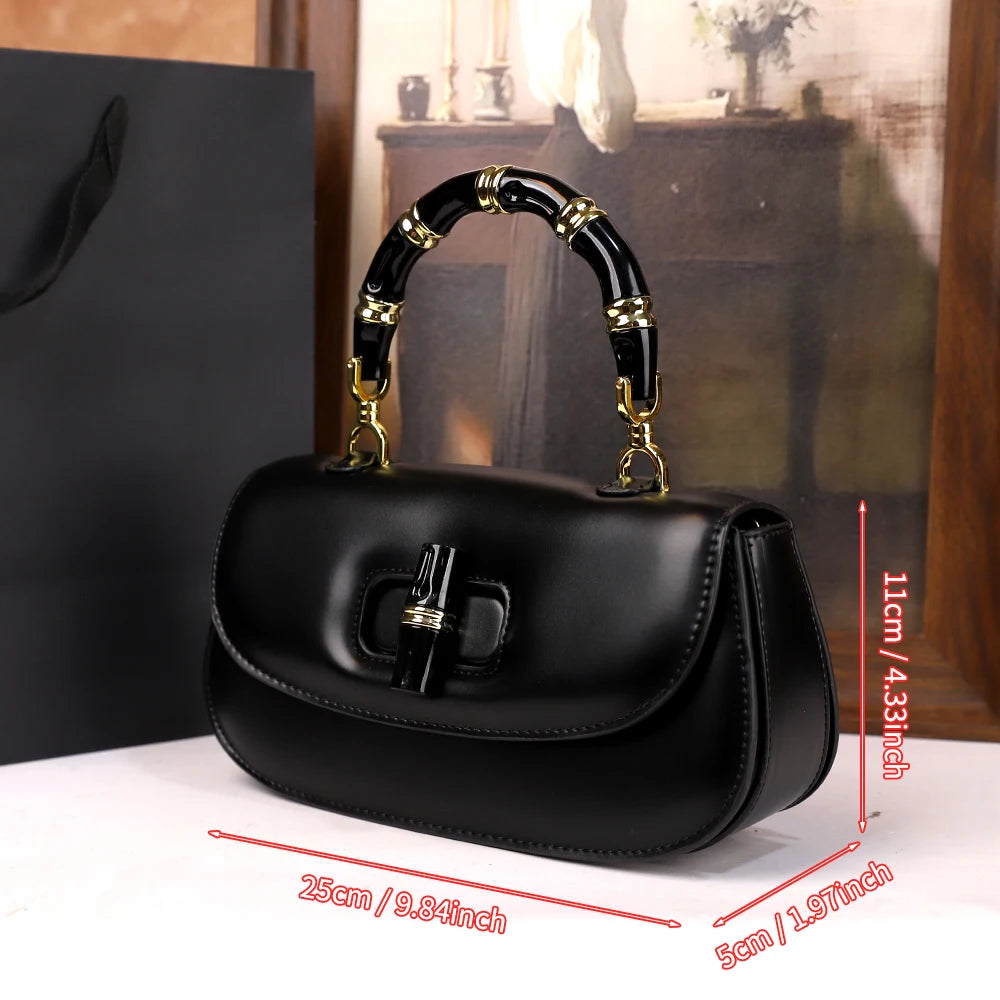 Saddle Bag with Rotary Buckle, PU Shoulder Bag - product photo 2