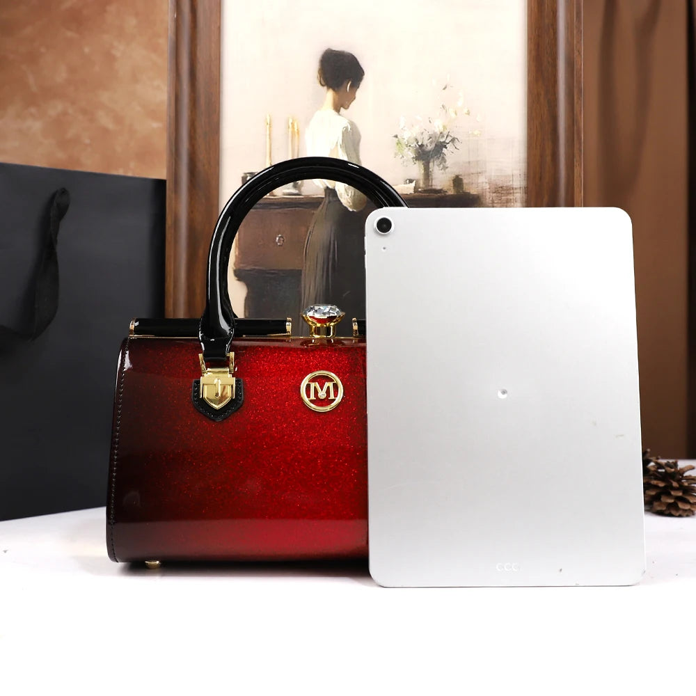 Rhinestone Pillow Bag, Retro PU Shoulder Bag - product photo 6