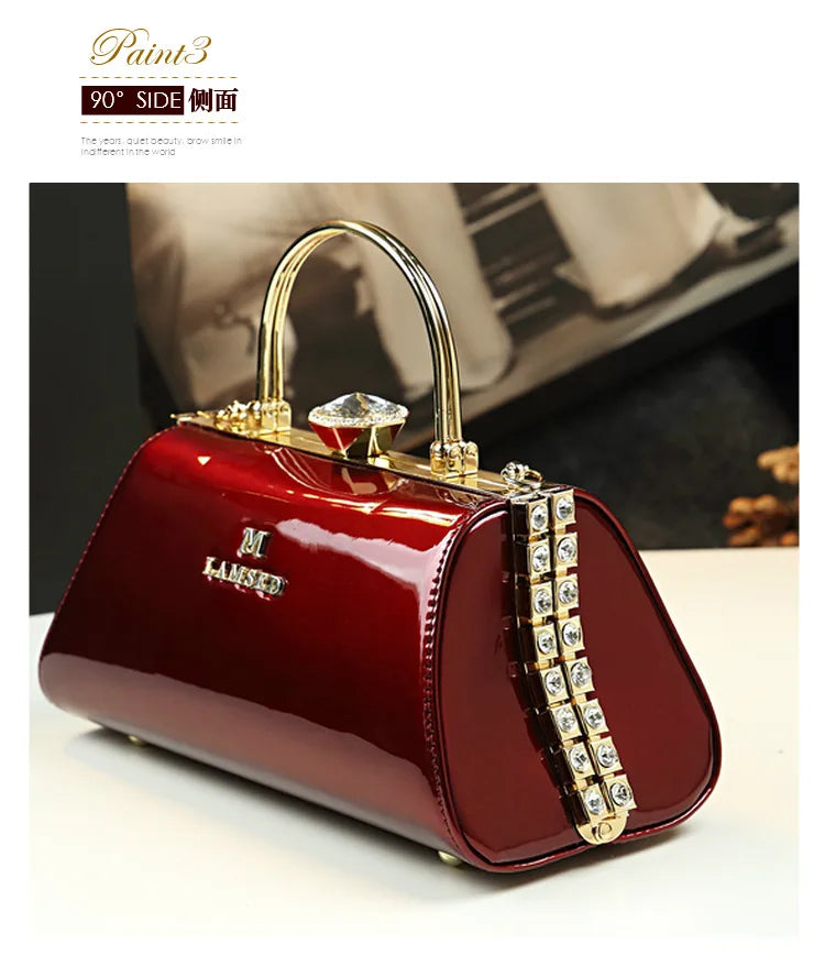 Sequin Pillow Shoulder Bag, Classic PU Handbag - product photo 6
