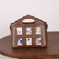 Rabbit-Pattern Beaded Boston Bag, Embroidered Shoulder Bag - product photo 1
