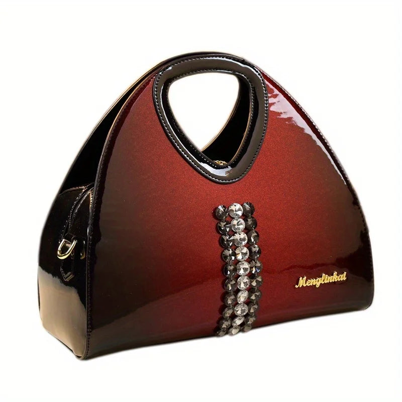 Gradient Clutch with Two Straps, Vintage Shoulder Bag - product photo 3