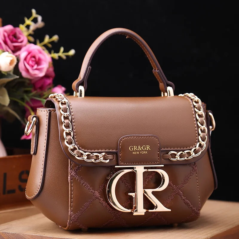 Geometric Flap Bag, Water-Resistant PU Top-Handle Bag - product photo 4
