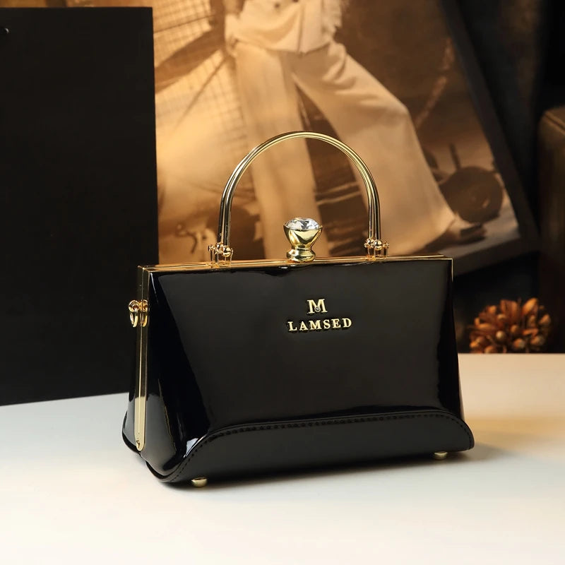 Patent Leopard Mini Shoulder Bag, Party Clutch - product photo 3