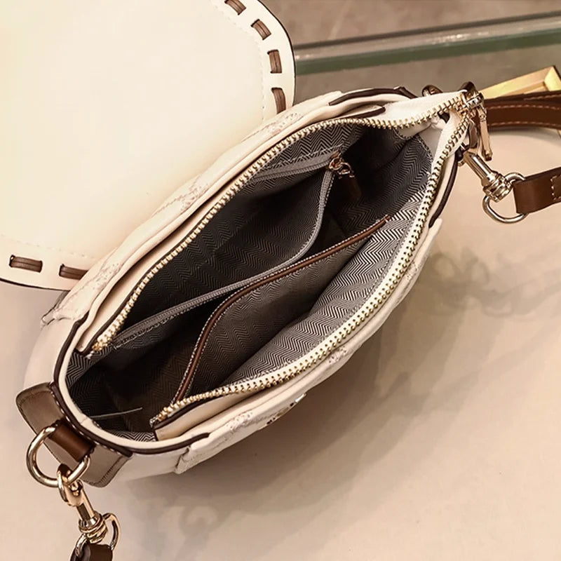 Geometric Flap Bag, Water-Resistant PU Top-Handle Bag - product photo 6