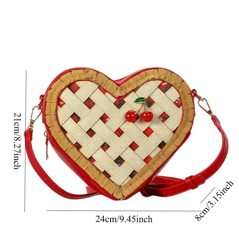 Heart-Shaped Cartoon Bag, Novelty Shoulder Purse - product photo 6