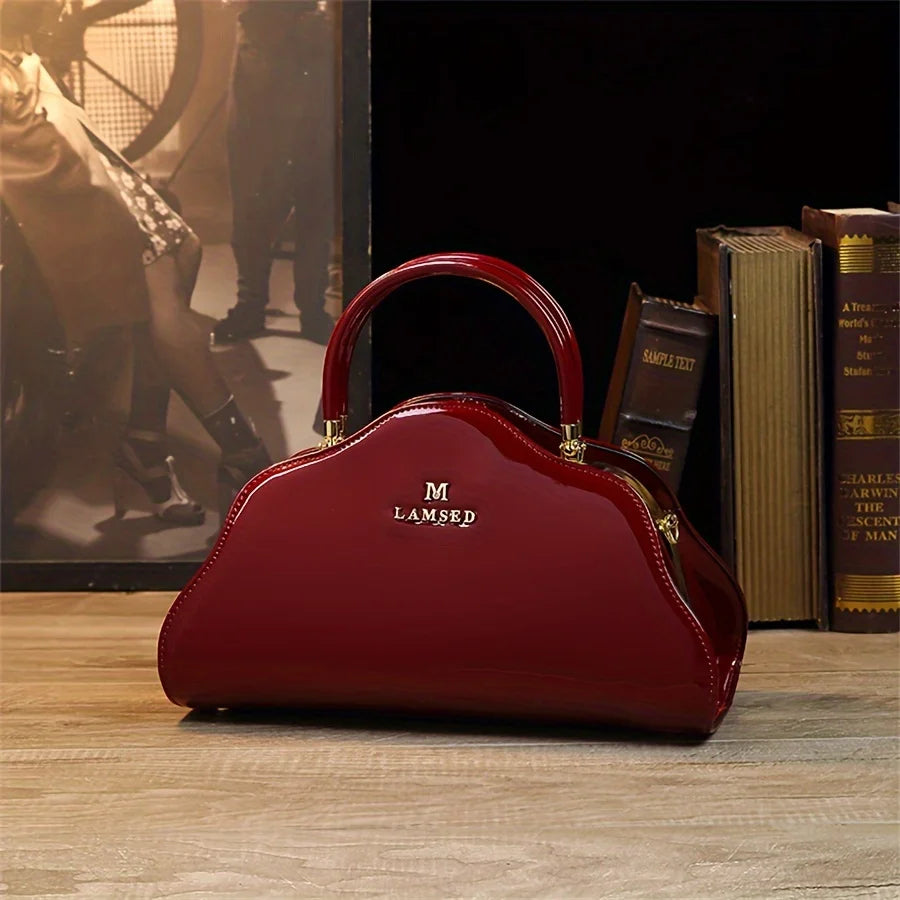Diamond-Studded Satchel, Rhinestone Wedding Bag - product photo 3