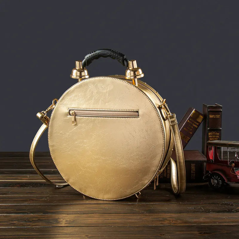 Clock-Print Crossbody Bag, Vintage Cartoon Shoulder Bag - product photo 5