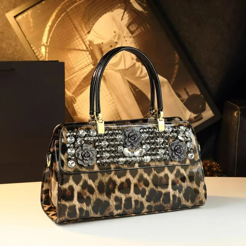 Diamond-Inlaid Handbag, Large-Capacity Shoulder Bag - product photo 2