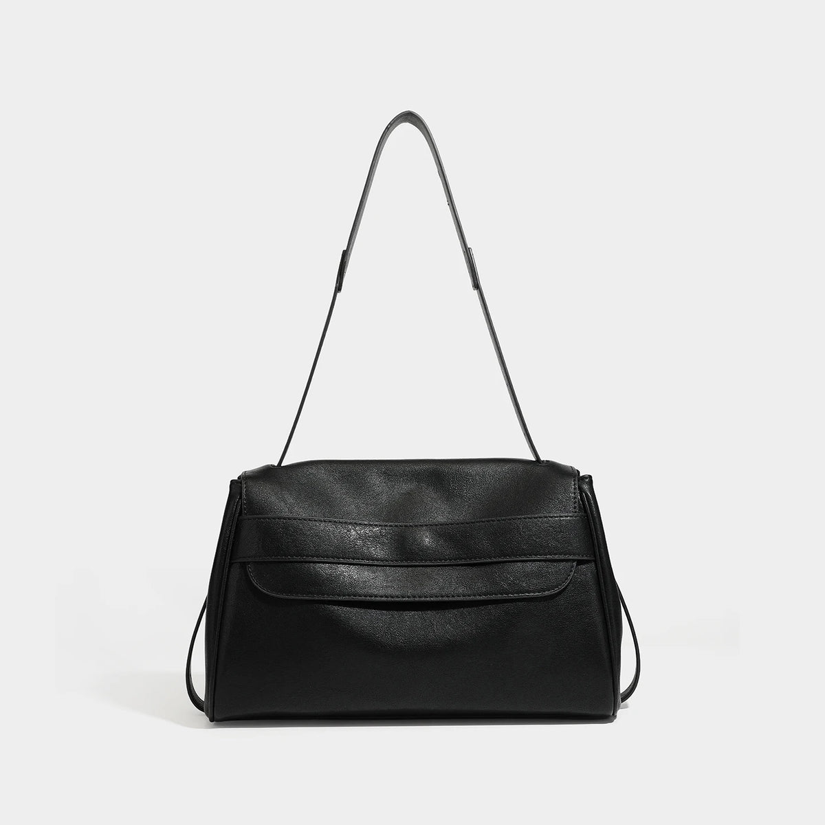 Minimalist Flap Shoulder Bag, Top-Handle Satchel - product photo 1