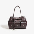 Punk Biker Tote Bag, Multi-Pocket Zip Shoulder Bag - product photo 1