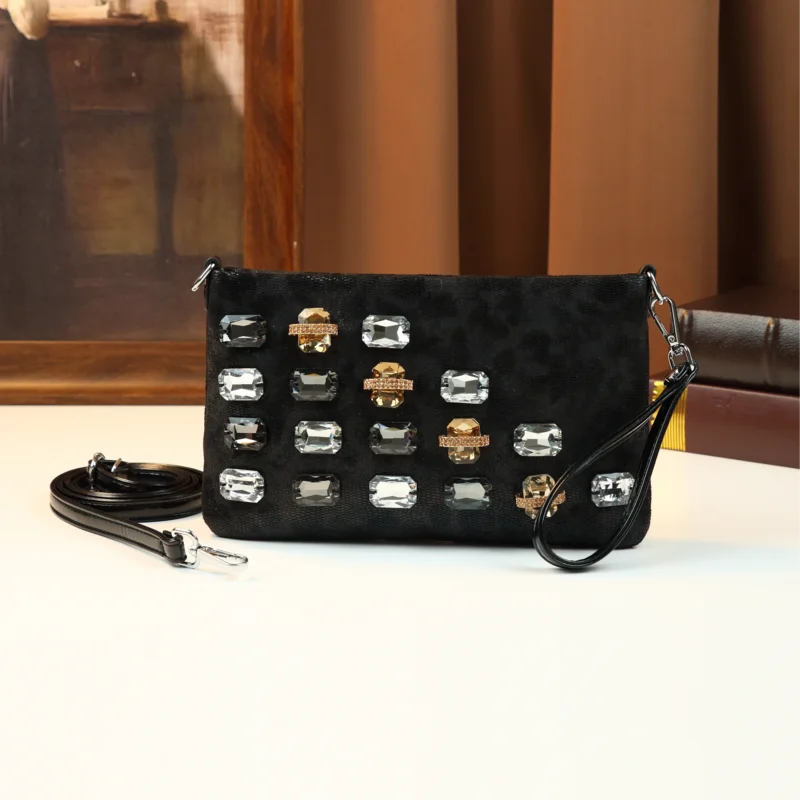 Iridescent Hobo Bag, Multi-Way PU Tote with Gold Hardware - product photo 2