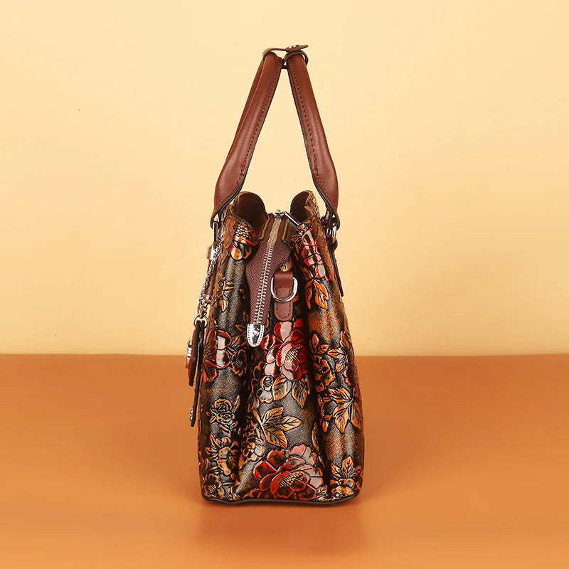 Floral-Print Tote Bag with Top Handle, Large Capacity - product photo 6