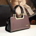 Solid-Colour PU Shoulder Tote, Everyday Handbag - product photo 1