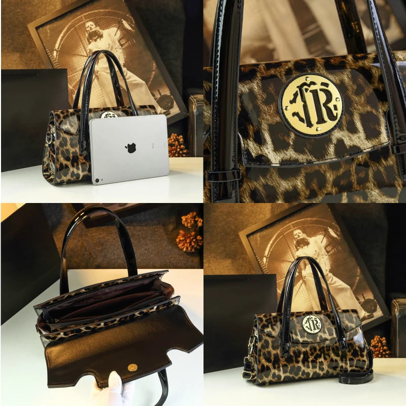 Animal-Print Pillow Bag, Leopard Shoulder Handbag - product photo 5