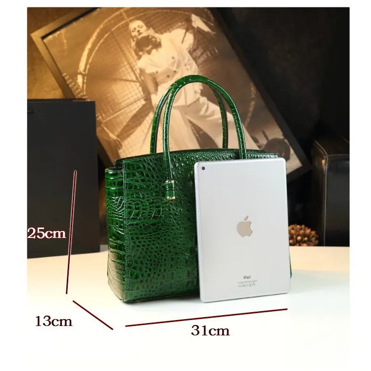 Croc-Pattern Business Shoulder Bag, Large Crossbody - product photo 5