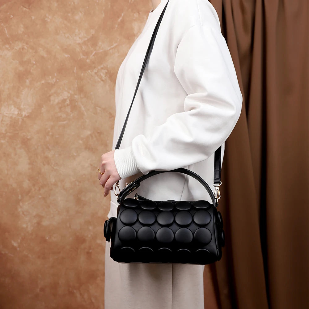 Dot-Pattern Pillow Crossbody Bag, Versatile PU Bag - product photo 5