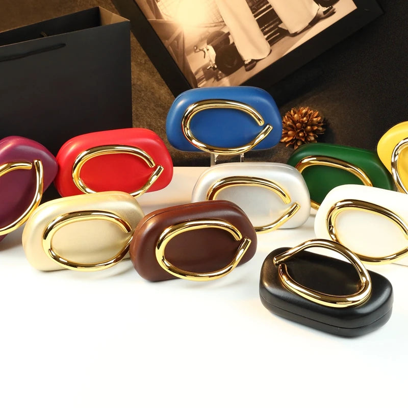 Shell-Clasp Evening Bag with Chain, PU Dinner Bag - product photo 4