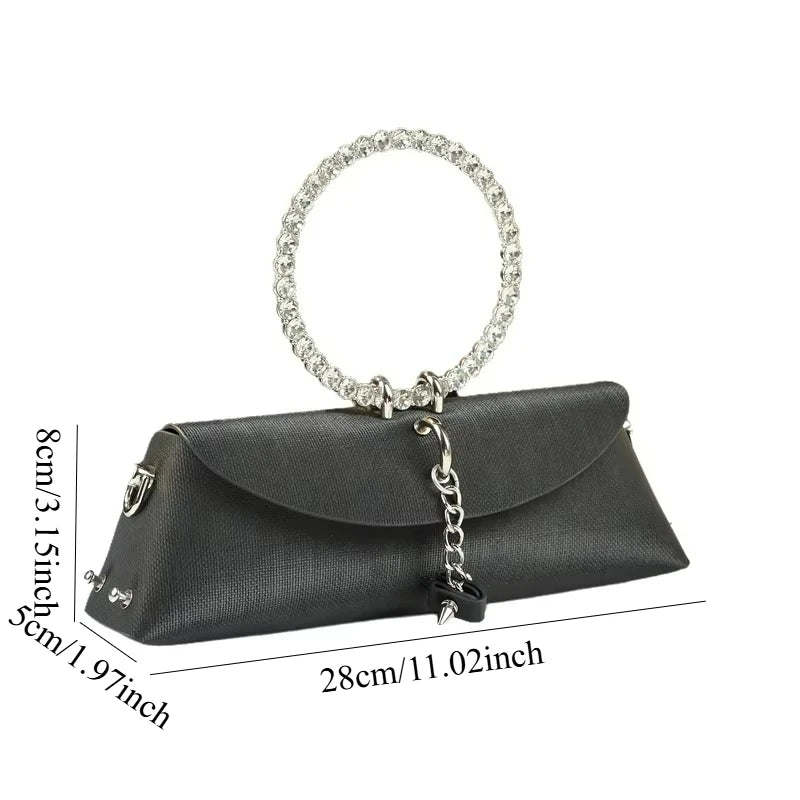 Tassel Envelope Clutch with Chain, Evening Bag - product photo 5