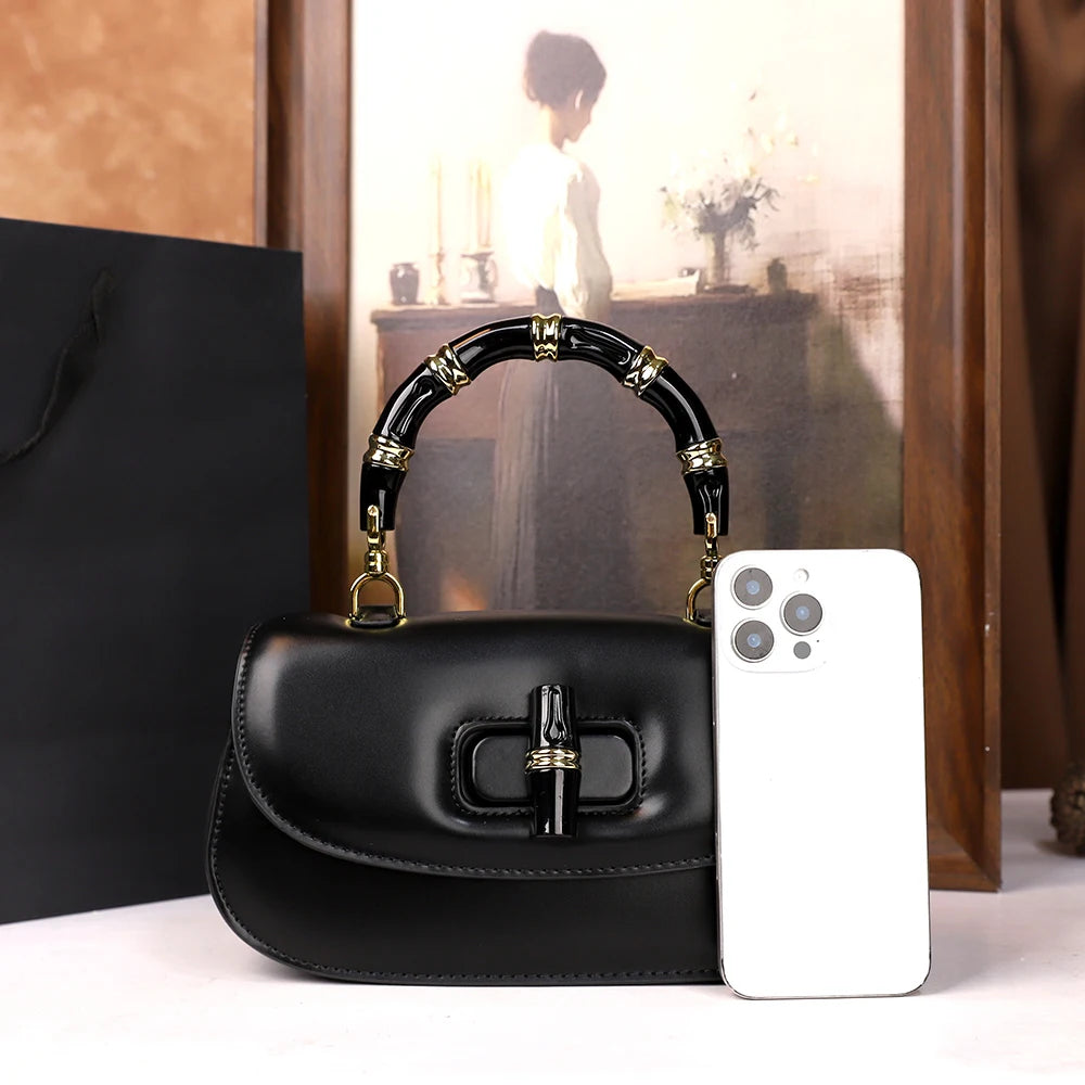Saddle Bag with Rotary Buckle, PU Shoulder Bag - product photo 3