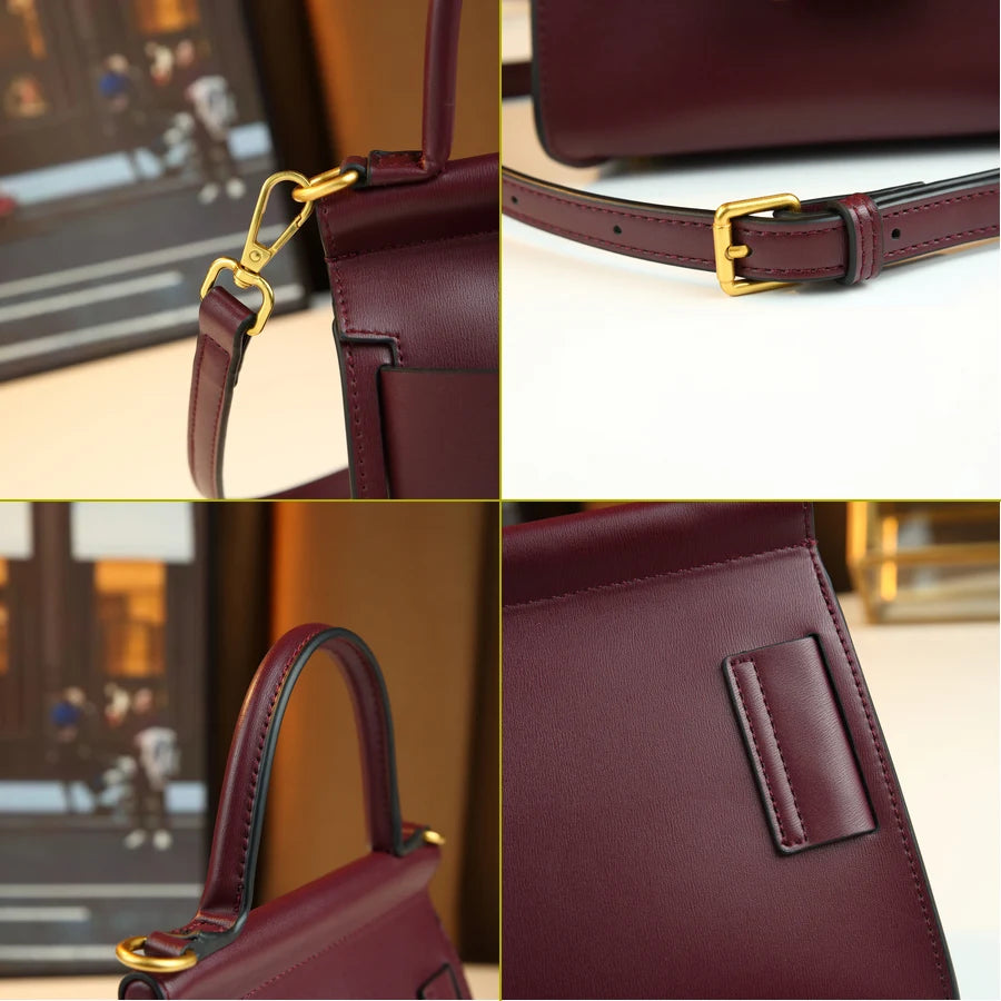 Korean-Style Square Bag with Belt Buckle - product photo 6