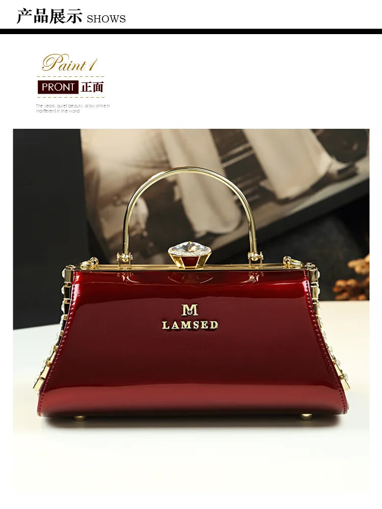 Sequin Pillow Shoulder Bag, Classic PU Handbag - product photo 4