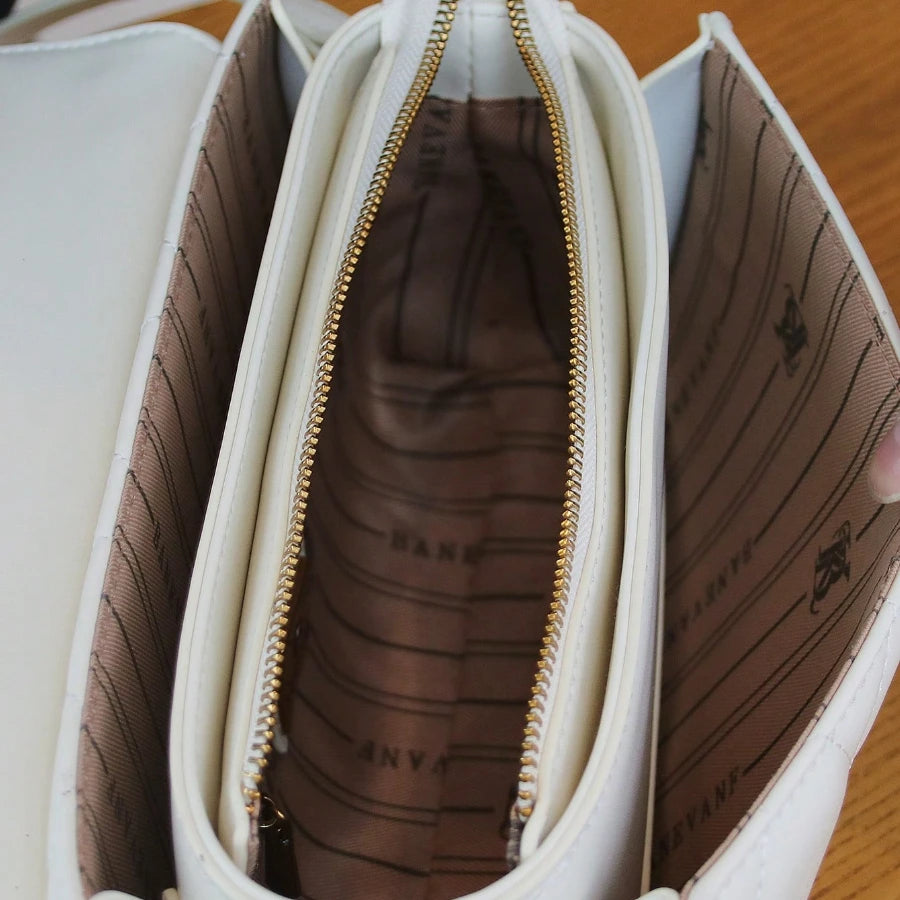 Metal-Handle Mini Bag, Evening PU Crossbody Purse - product photo 3